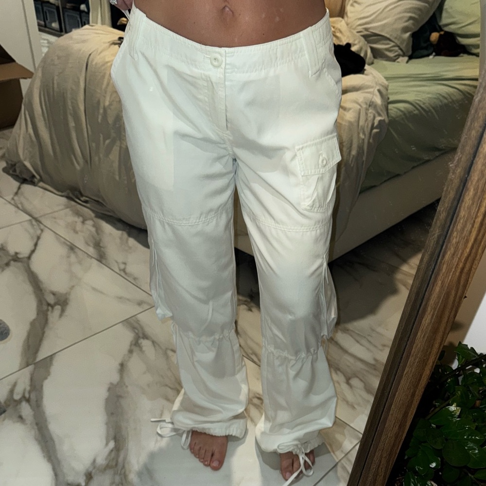 I.AM.GIA White Cargo Pants